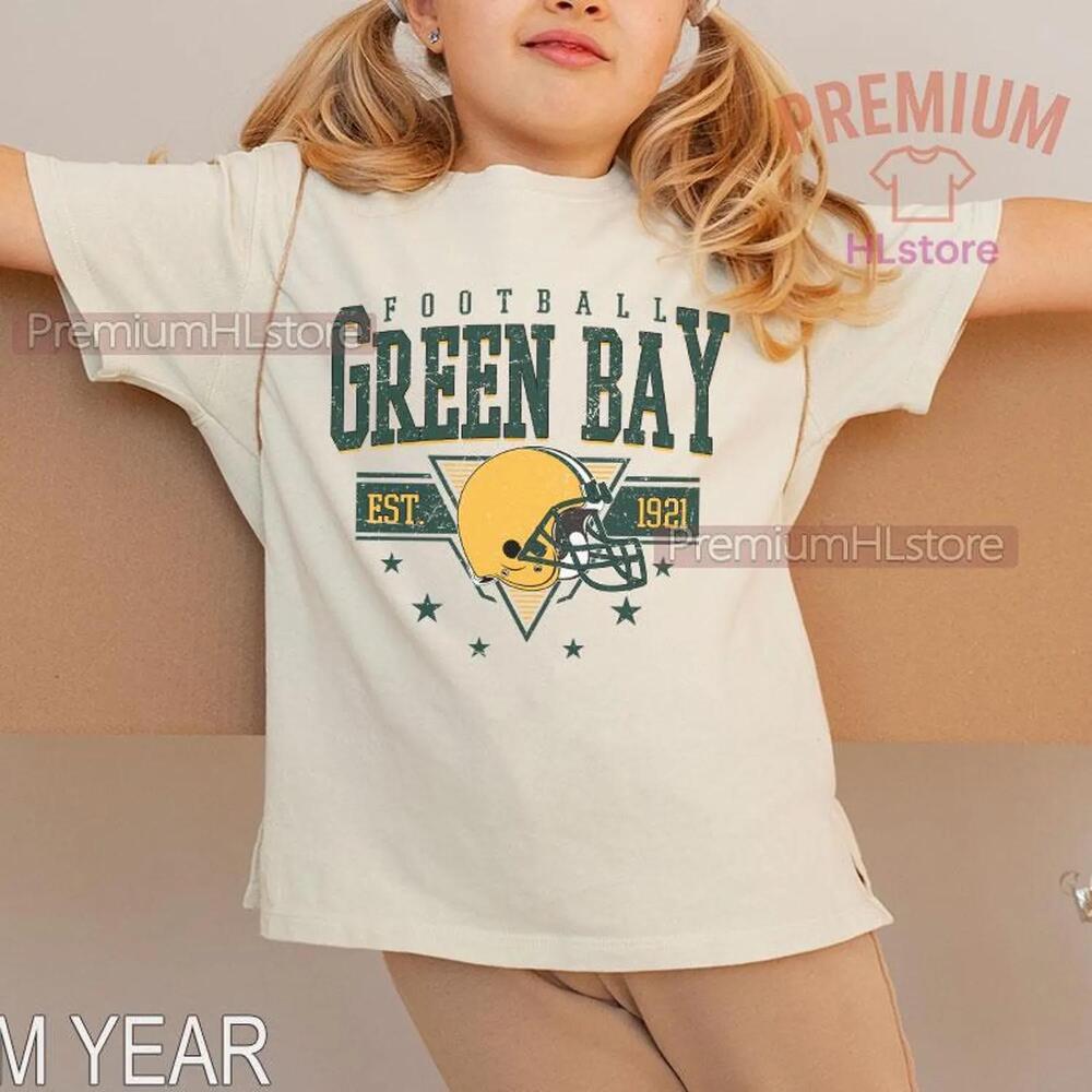 Green Bay Football Toddler Youth Baby Kids Graphic Game Day Apparel Tee
